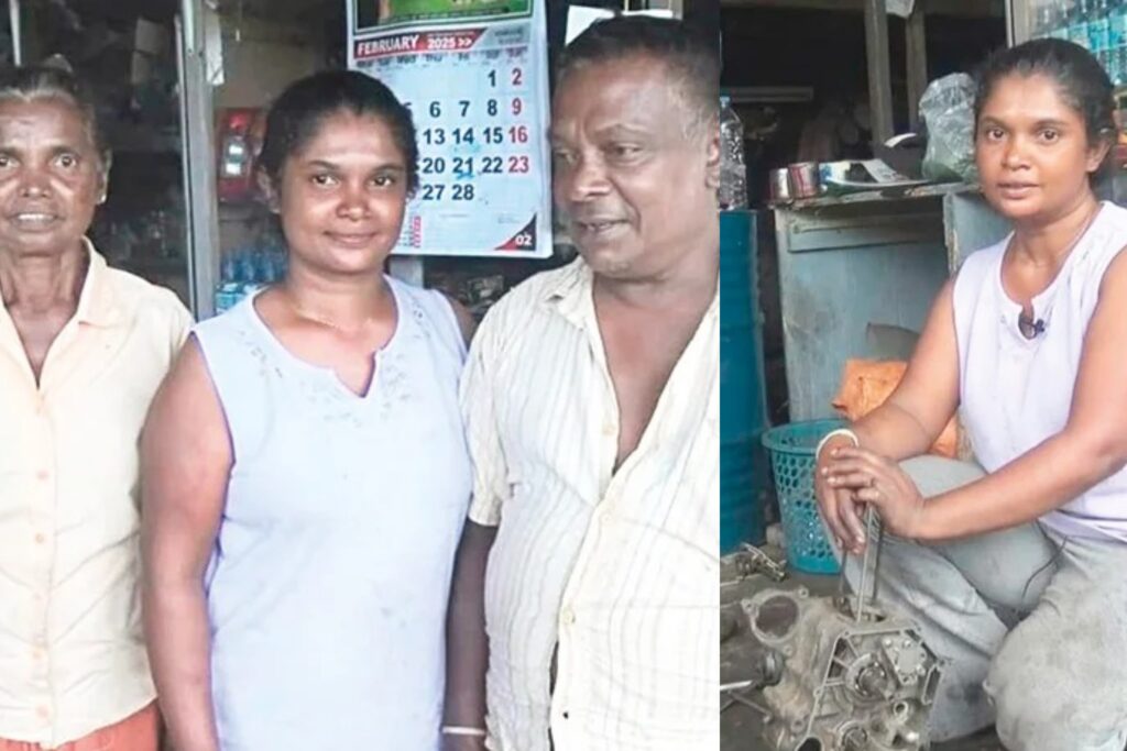 උපාධිය වෙනුවට යතුරුපැදි අලුත්වැඩියාව තෝරාගත් දිරිය දියණිය රංගිකා කියන කතාව මෙන්න…