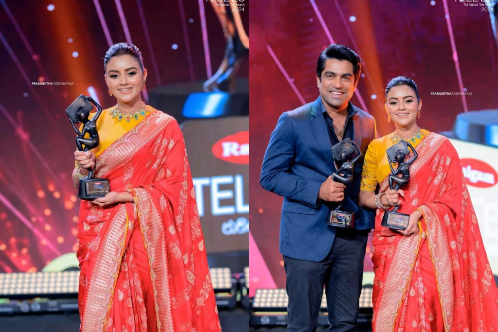 මෙතෙක් කල් මාව අල්ලන් හිටියට ස්තූතියි ” දිනක්ෂි මේ කාටද ස්තූති කරන්නේ ? වසරේ ජනප්‍රියම නිලිය වූ ඇය දිනපු ගමන් ඇවිත් මුහුණු පොතේ තිබ්බ ආදරණීය සටහන…