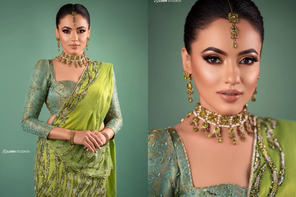 එන්න එන්නම හැඩවෙන උදාරිගේ ලස්සන… ලා කොළ පාට උසරියට ඇයගේ නම් තියෙන්නේ පුදුම ලස්සනක්… අපූරු අපේකමක්.