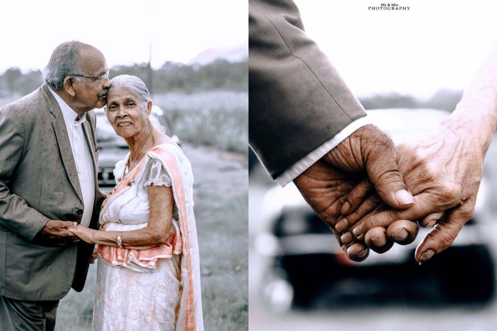 අවුරුදු 56 ක ලස්සන ආදර කතාවක්…අන්තිමට ඒ දෙන්නගේ හීනේ හැබෑ වුණා.