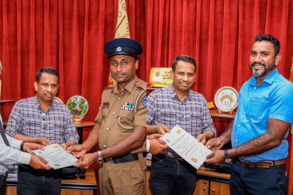 මතකද ඔවුන්ව..? ජීවිතයක් බේරාගත් සැබෑ වීරයින්ට ලැබුණු ගෞරවය මෙන්න.