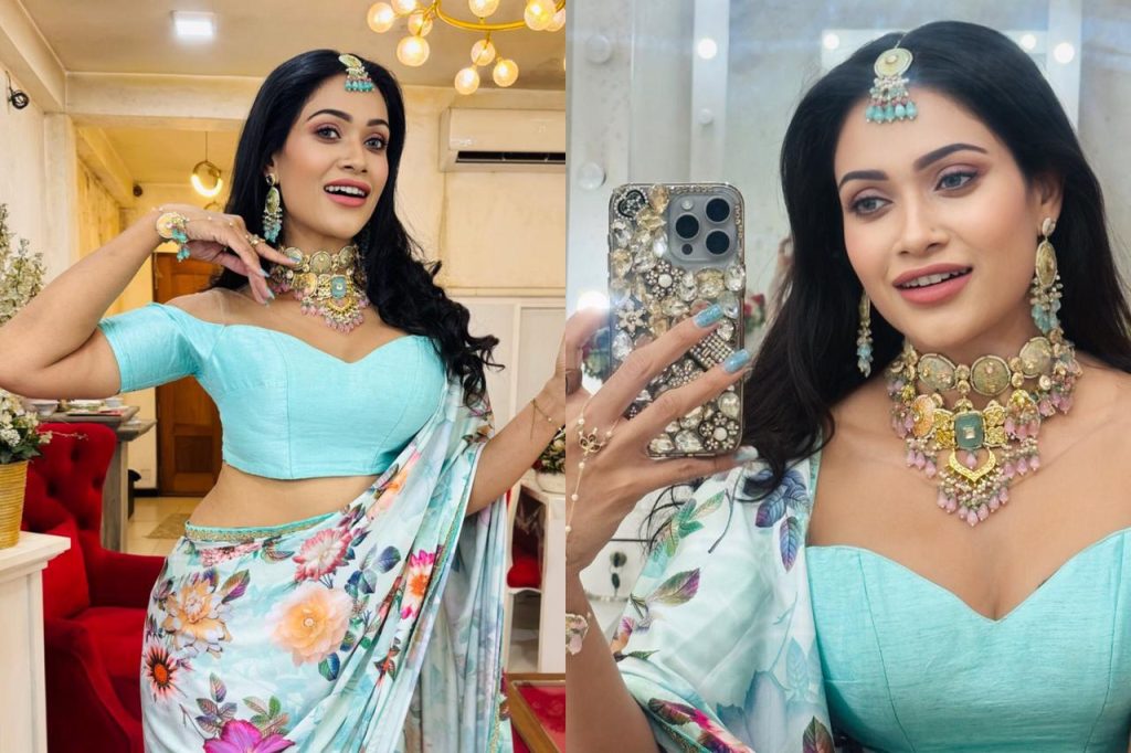 බුකිය කළඹවපු සරාගී චුලක්ෂිගේ සාරි විලාසිතාව දැක්කද ?