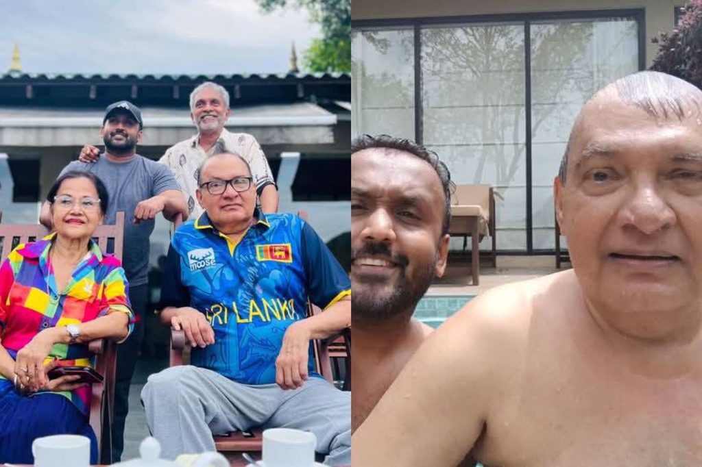 රටක් ආදරේ කරන කලා යුවල එක්ක කාලෙකට පස්සේ නිවාඩුවක් ගත කල පුතු ජනිත්