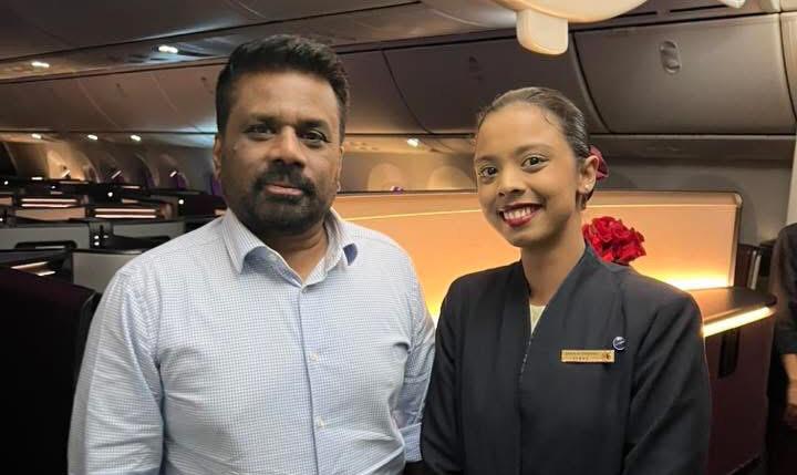 ” ජනාධිපතිතුමා හිනාවෙලා කිව්වා, “නෑ, කමක් නෑ, මේ ඉන්නෙ මගේ අය” කියලා.. ඒ මොහොත මට හරිම ආඩම්බරයක් දැනුනා.” සමාජ මාධ්ය කැළඹූ ගුවන් සේවිකාවකගේ සටහන..