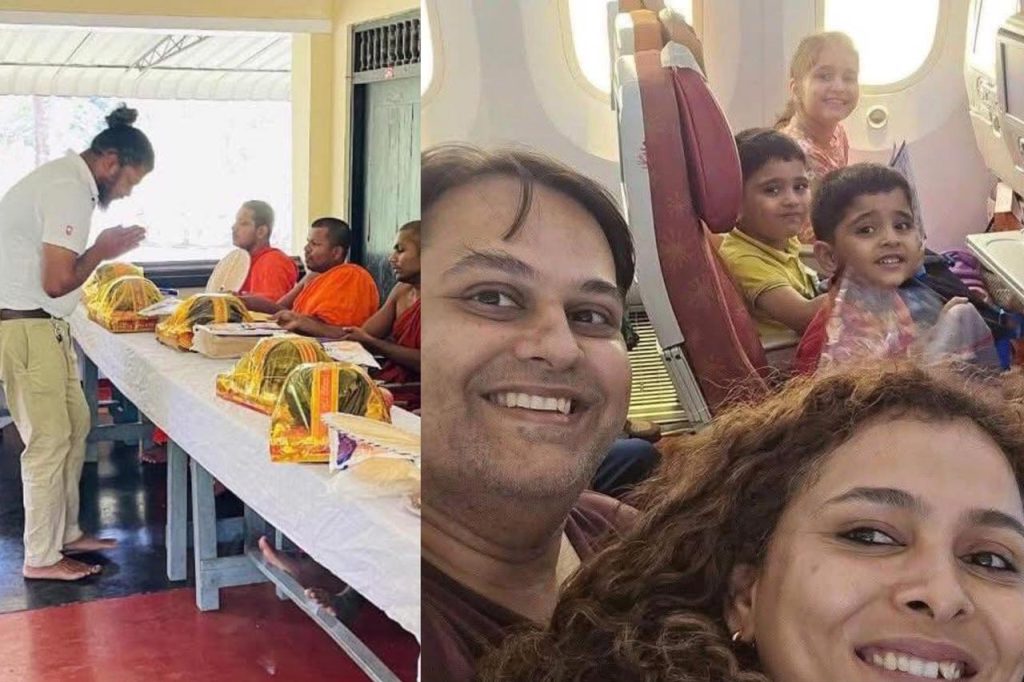 ආගන්තුක සත්කාර ලොවටම පෙන්වූ මොහොතක්… එයාර් ඉන්දියා ගුවන් අන*තුරෙන් සමුගත් ඔවුන් වෙනුවෙන් අපේ අය කල පිංකම