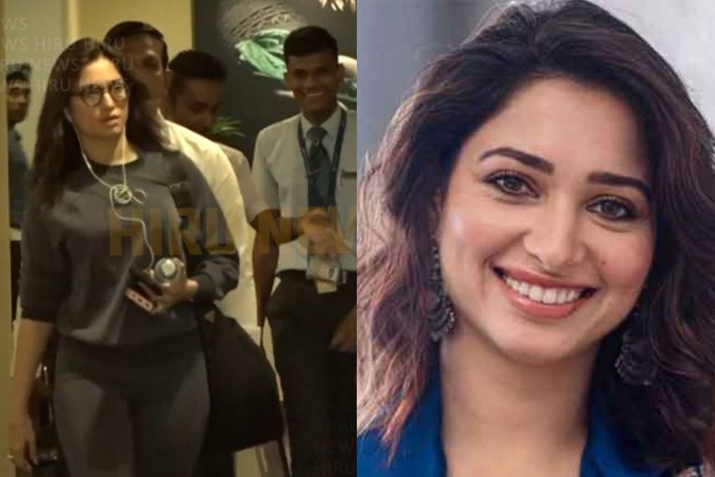 සුපිරි ඉන්දීය නිළි තමන්නා දිවයිනට ආපු හැටි…video