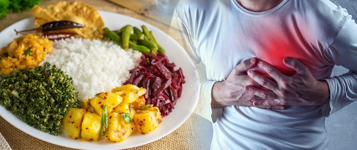 මේ විදිහට තුන් වේලම බත් කෑවොත් ඔයාටත් හෘදයාබාධ හැදෙන්න තියෙන ඉඩ වැඩියි කියලා මීට කලින් දැන සිටියද?