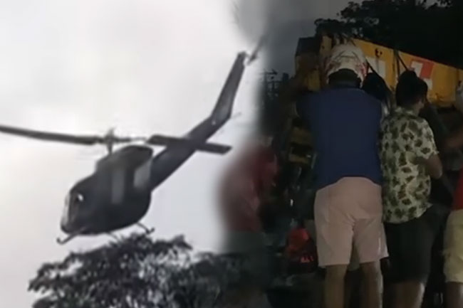 ලුණුවිල හෙලිකොප්ටර් අනතුරේ ගුවන් නියමුවා දිවි ගමනින් සමුගනී..!