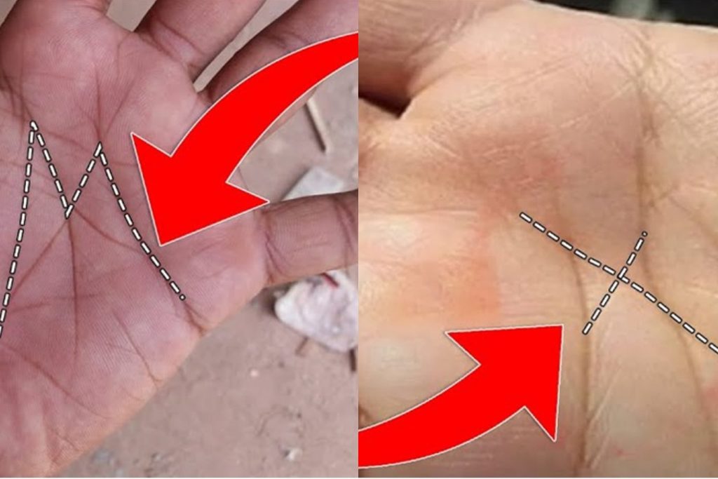 ඔබේ අත්ලෙත් මෙවැනි කතිර සලකුණක් තියෙනවද බලන්න? එහෙනම් ඔබ සුවිශේෂියි.