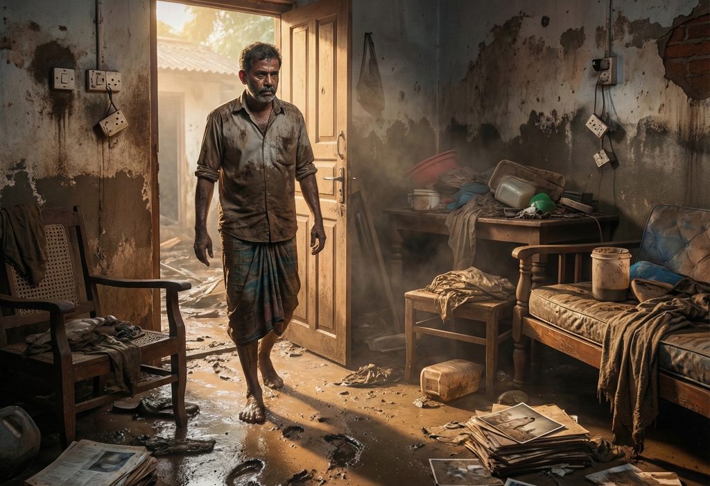 ගංවතුර බැස ගිය පසු නැවත නිවසට යාමේදී ඔබ අනිවාර්යයෙන්ම සැලකිලිමත් විය යුතු කරුණු