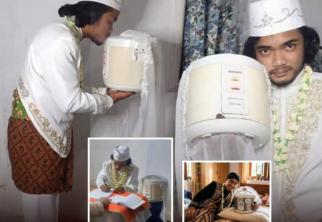 රයිස් කුකර් එකක් සමග පෙමින් වේලිලා විවාහ කරගත් මේ තරුණයා දින හතරෙන් රයිස් කුකර් එක දික්කසාද කරනවා.. කතාව ඇහුවොත් ඔබත් පුදුම වේවී..