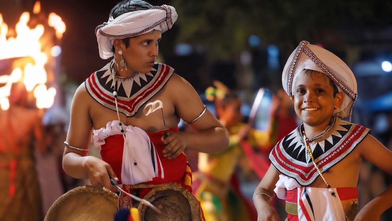 2 වසරේ කුඩා අවධියේ සිටම දළදා පෙරහැරේ තම්මැට්ටම් වාදනයට එකතු වූ ඒ පුංචි පුතුන් දෙදෙනා කවුද?