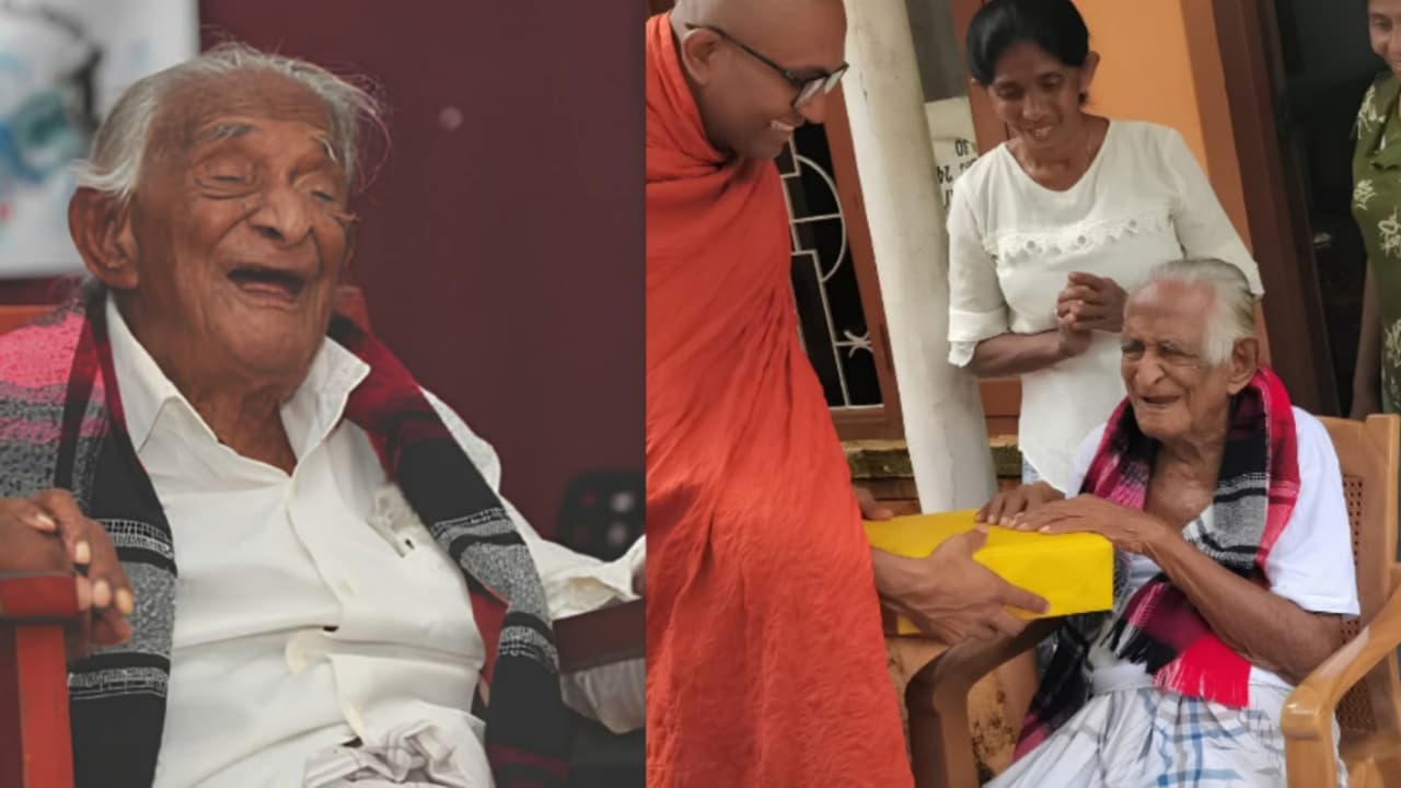 අවුරුදු 111ක් ආයු වළඳන අපේ රටේ වැඩිමහල්ම සීයා: බ්රිතාන්ය යුගයේ ඉපදුණු මේනියෙල් සීයාගේ අපූරු කතාව!