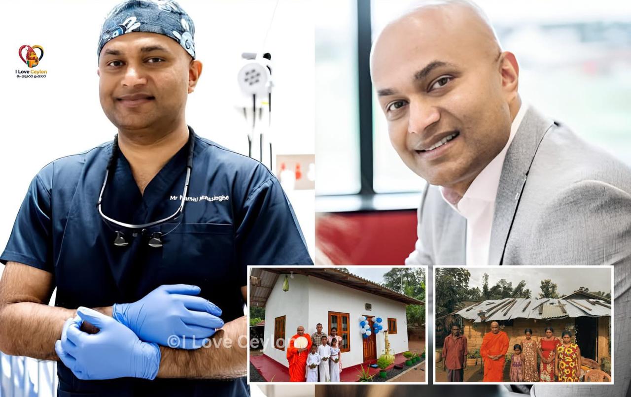 උපන්දිනය දවසට කේක් කපනවා වෙනුවට ලංකාවේ අසරණ පවුලකට අලුත්ම ගෙයක් හදලා දෙන අපේ රටේ ශල්ය වෛද්යවරයා!